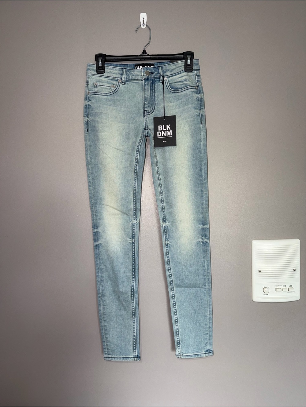 BLK DNM Light Wash Skinny Jeans